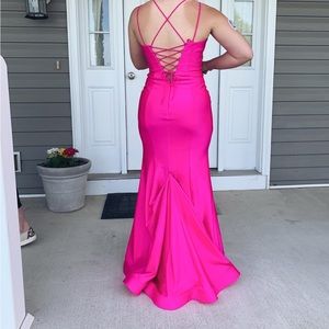 Pink prom dress